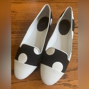 Johnston & Murphy Melody Cap Black and White Polka